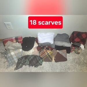Scarf Lot, 18 Scarves